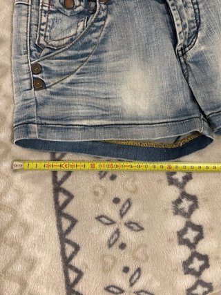 Blasting Low Rise Denim Micro Shorts Vintage 00s M