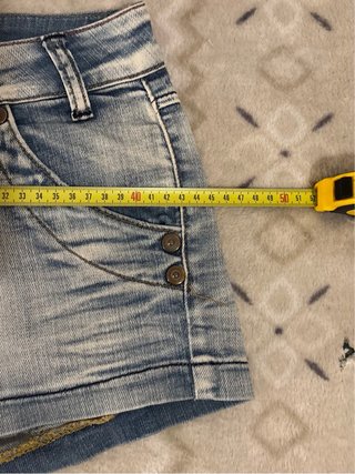 Blasting Low Rise Denim Micro Shorts Vintage 00s M
