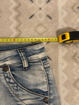 Blasting Low Rise Denim Micro Shorts Vintage 00s M