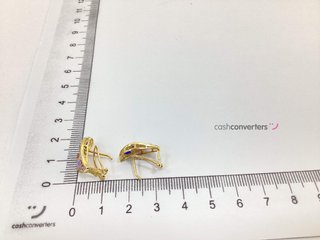 pendientes oro 18k con piedra con circonita