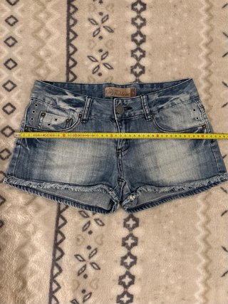 Fishbone Low Rise Denim Micro Shorts Vintage 00s M