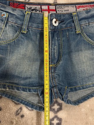 Yes!Miss Low Rise Denim Micro Shorts Vintage 00s S