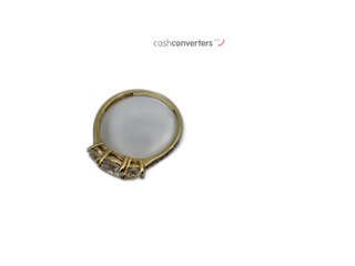 anillo oro 18k con piedra con circonita