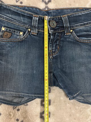 Lois Low Rise Denim Micro Shorts Vintage 00s S