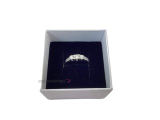 anillo plata 925mm con piedra con diamante de laboratorio