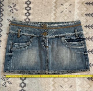 TRF Low Rise Denim Mini Skirt Vintage 00s – M