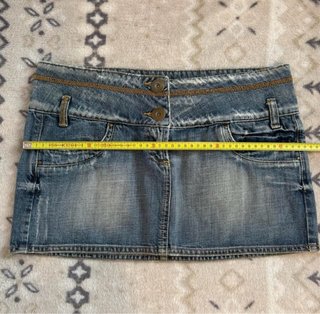 TRF Low Rise Denim Mini Skirt Vintage 00s – M