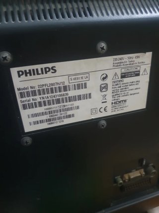 Televisión Philips Negra