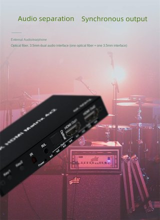Matriz HDMI 4K 4x2. NUEVO