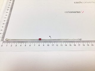 pulsera plata 925mm con piedra con circonita,rubi
