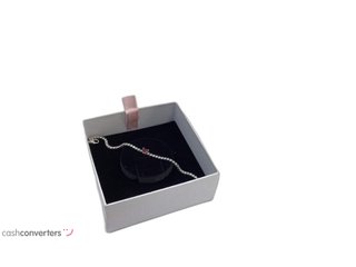 pulsera plata 925mm con piedra con circonita,rubi