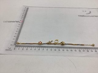 pulsera oro 18k con piedra con circonita