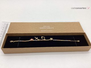 pulsera oro 18k con piedra con circonita