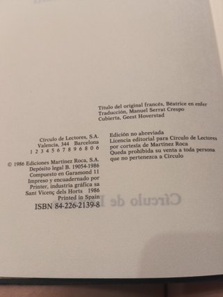 Beatriz en el infierno