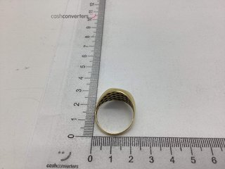 anillo oro 18k con piedra con onix