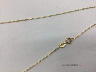 collar oro 18k con piedra con circonita 22cm