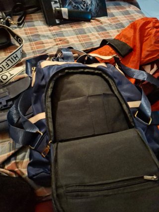 Bolso Piel Tommy Hilfiger Azul Antirrobo