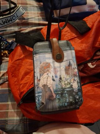 Bolso Piel Tommy Hilfiger Azul Antirrobo