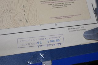 Carta de navegación Puerto de Cabrera. 1975. 1:5000. 58 x 74 cm aprox.
