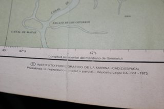 Carta de navegación Bahía y Puerto de Santander. 1982. 1:10.000. 74 x 110 cm