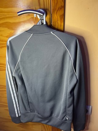 Chaqueta Adidas Gris y Blanca Talla XS
