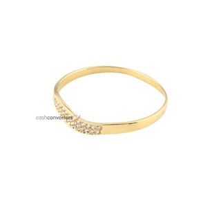 anillo oro 18k con piedra con circonita