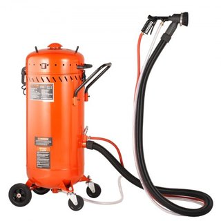 Arenadora de Vacío de 28 Galones, Arenadora Sin Polvo con Sistema de Vacío Integrado de 1200W para Control de Polvo y Reciclaje de Abrasivos, Máquina de Chorro Abrasivo Pesada de 60-110 PSI