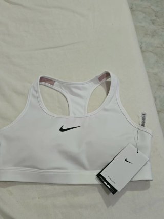 Sujetador deportivo Nike Talla M Blanco