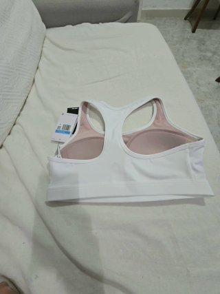 Sujetador deportivo Nike Talla M Blanco