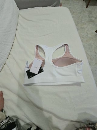 Sujetador deportivo Nike Talla M Blanco