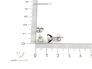 pendientes oro 18k con piedra con diamante de laboratorio