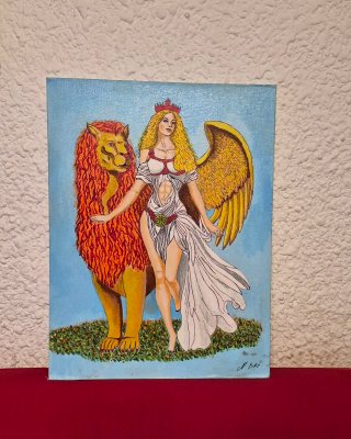 Pintura acrílica Ángel y León 30x40