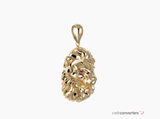 colgante oro 18k con piedra con circonita