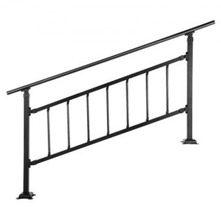 Barandilla de Escalera Exterior, Apta para 1-4 Escalones Barandilla de Hierro Forjado Transicional, Barandilla Exterior Ajustable, Barandillas para Escalones de Hormigón con Kit de Instalación, Ba...