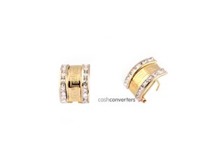pendientes oro 18k con piedra con circonita