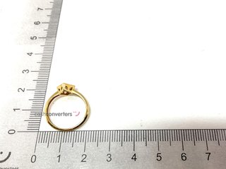 anillo oro 18k con piedra con diamante de laboratorio