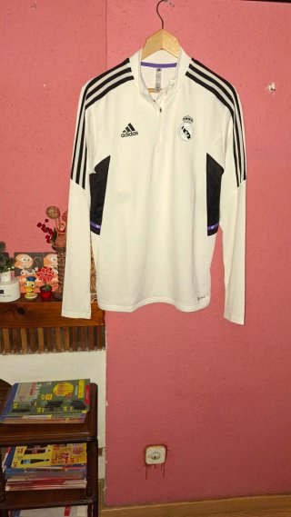 Jersey con Cremallera Fc Real Madrid ORIGINAL!