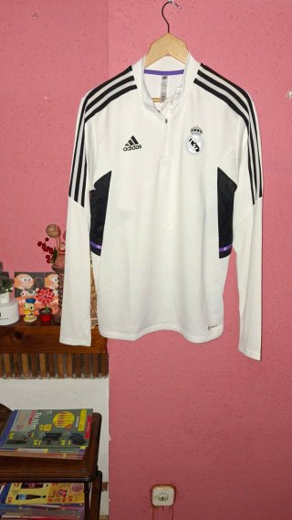 Jersey con Cremallera Fc Real Madrid ORIGINAL!