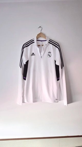 Jersey con Cremallera Fc Real Madrid ORIGINAL!