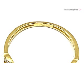 anillo oro 18k con piedra con circonita