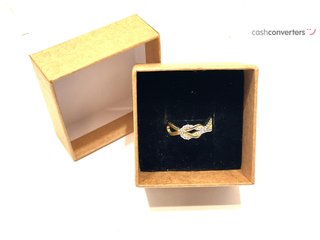 anillo oro 18k con piedra con circonita