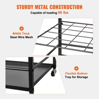 Carrello di Stoccaggio per Piani, Supporto per 50 Piani con Ruote, Carrello di Stoccaggio in Metallo Mobile per Piani di Costruzione, Supporto per Poster Architettonico, Supporto per Archiviazione...