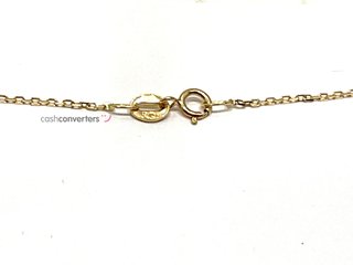 collar oro 18k con piedra con circonita 22cm