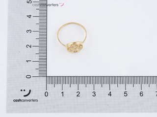 anillo oro 18k con piedra con circonita