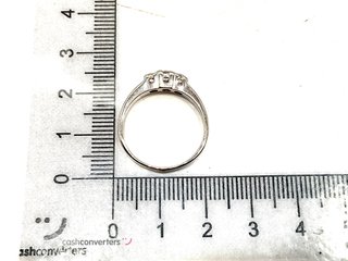 anillo plata 925mm con piedra con diamante de laboratorio