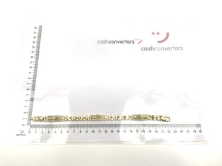 esclava oro 18k con piedra con circonita