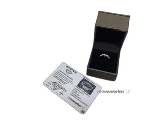 anillo plata 925mm con piedra con diamante de laboratorio