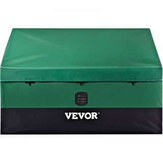 Caja de Almacenamiento Exterior, Caja de Cubierta de PE Impermeable de 100 Galones con Marco Galvanizado, Protección para Todo Clima y Portátil, para Camping, Jardín, Alrededor de la Piscina y Pat...