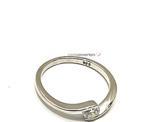 anillo plata 925mm con piedra con diamante de laboratorio