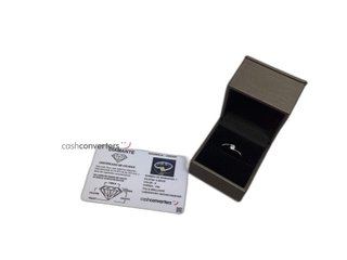 anillo plata 925mm con piedra con diamante de laboratorio